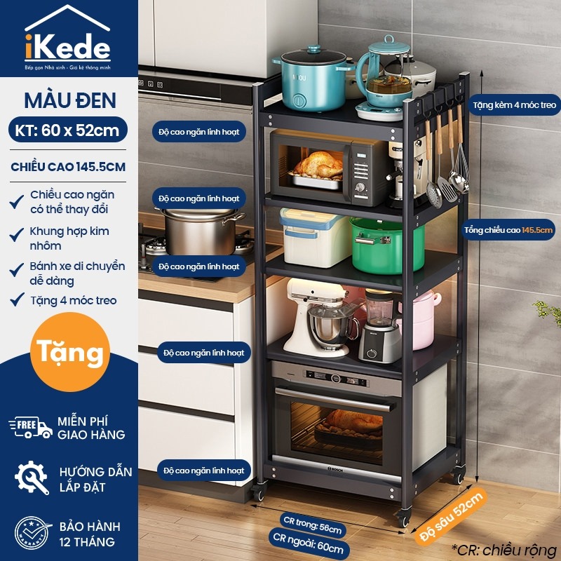 Kệ 5 tầng inox